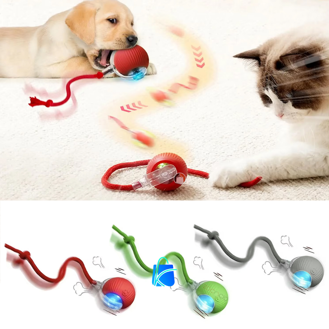 Pelota Interactiva Para Mascota Con Cola